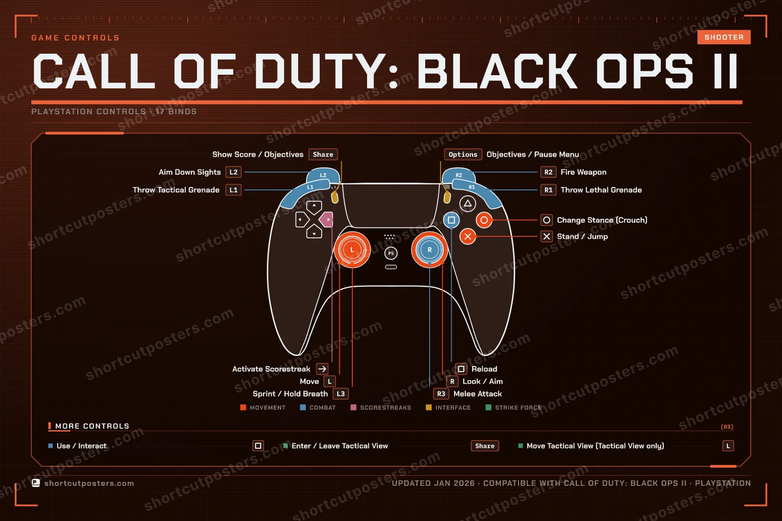 Call of Duty: Black Ops II controller poster preview