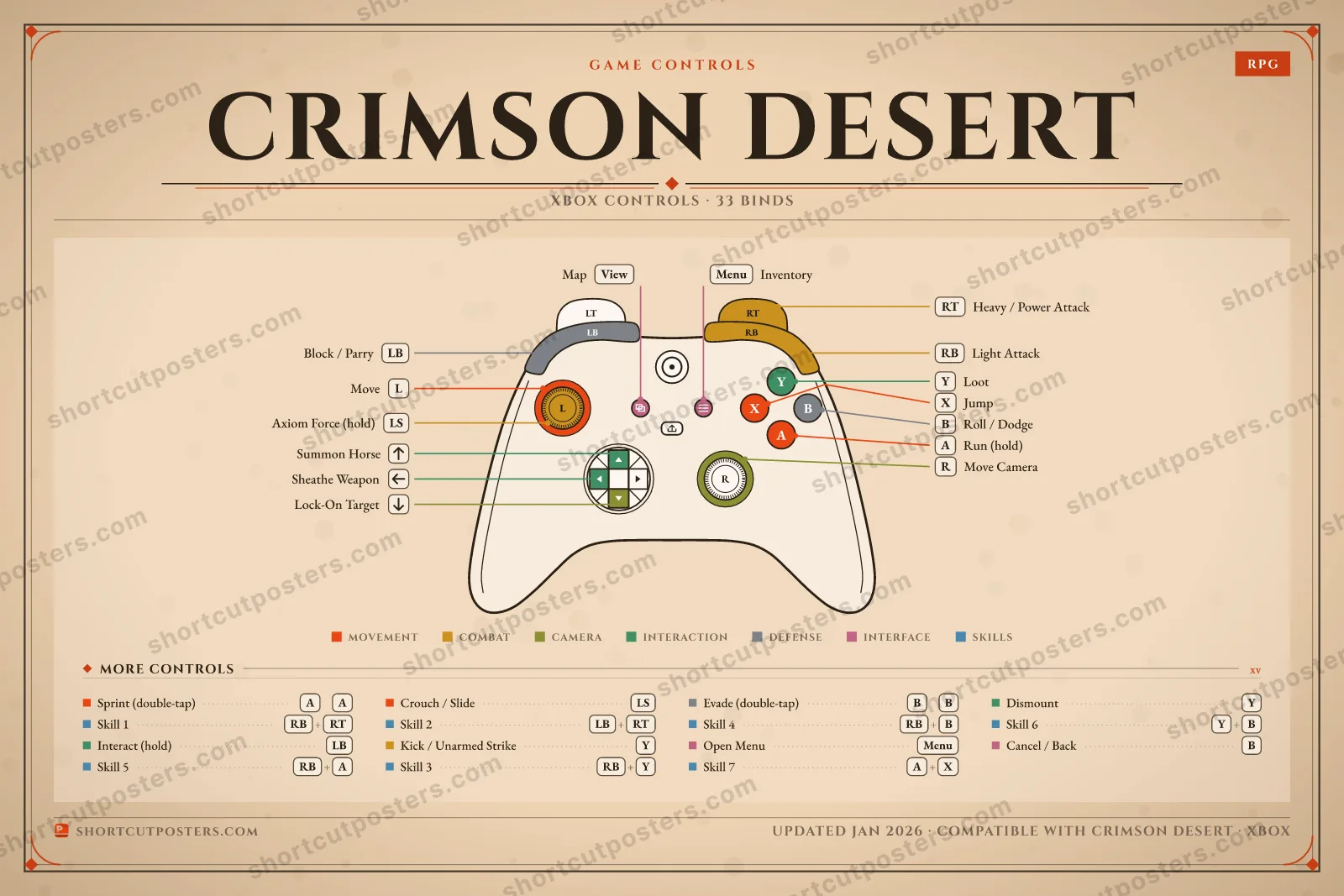 Crimson Desert controller poster preview