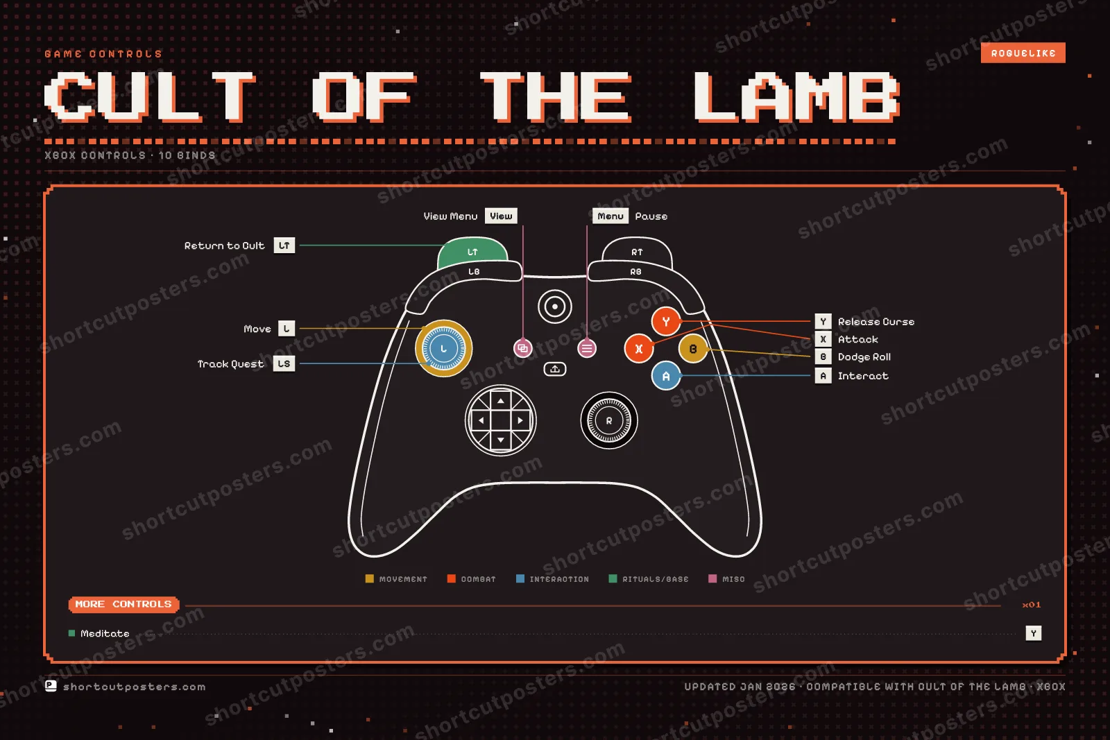 Cult of the Lamb controller poster preview