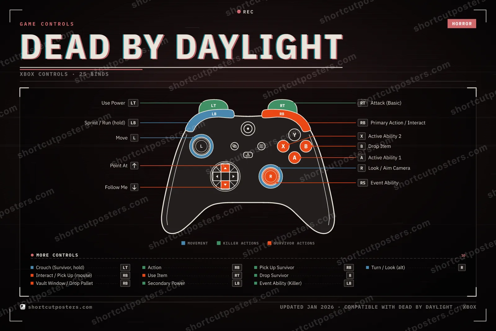 Dead by Daylight controller poster preview