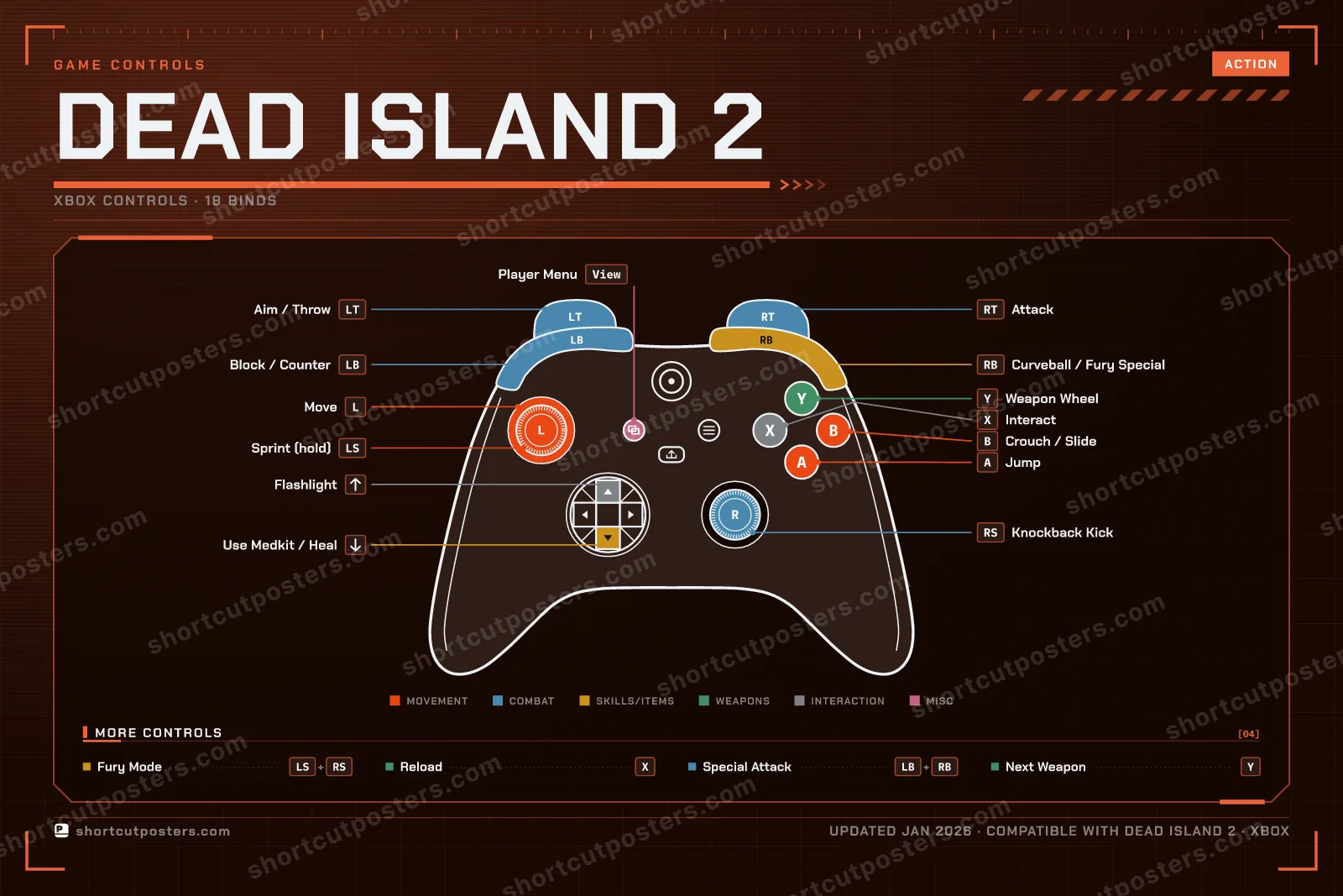 Dead Island 2 controller poster preview