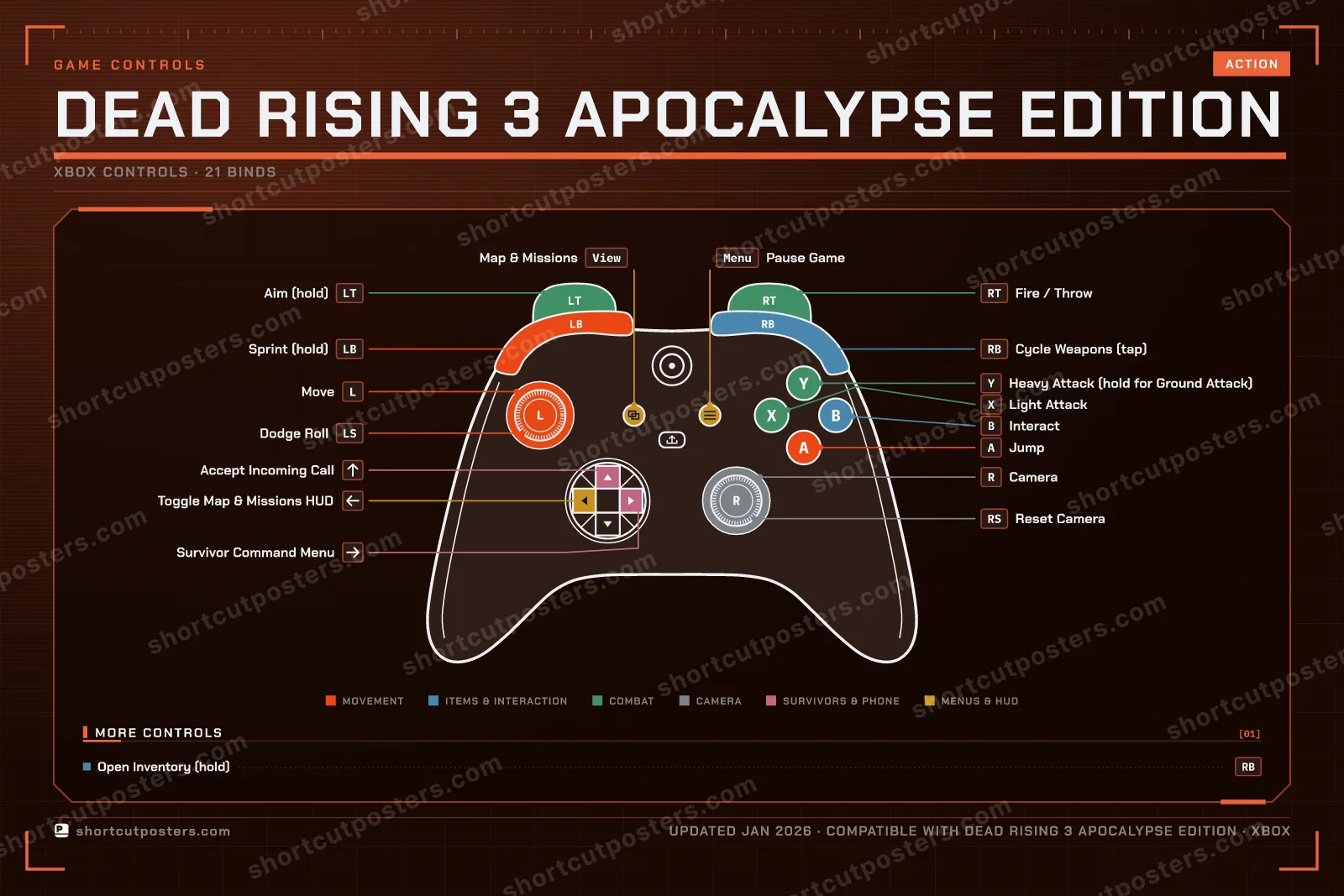 Dead Rising 3 Apocalypse Edition controller poster preview