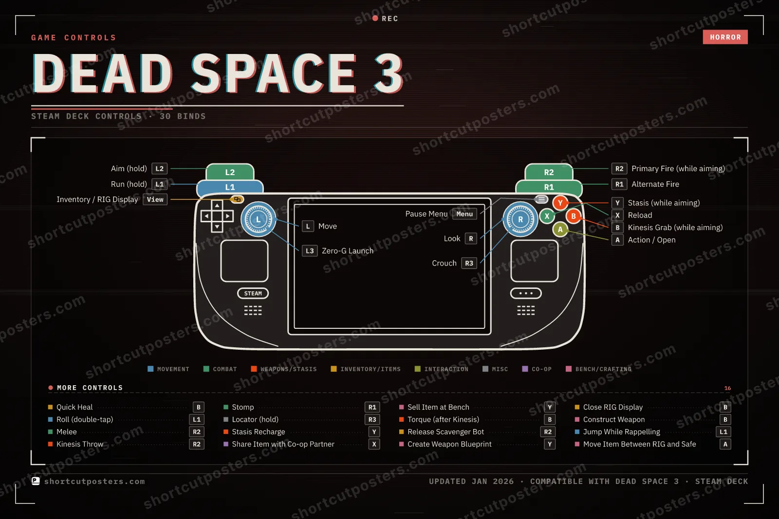 Dead Space 3 controller poster preview