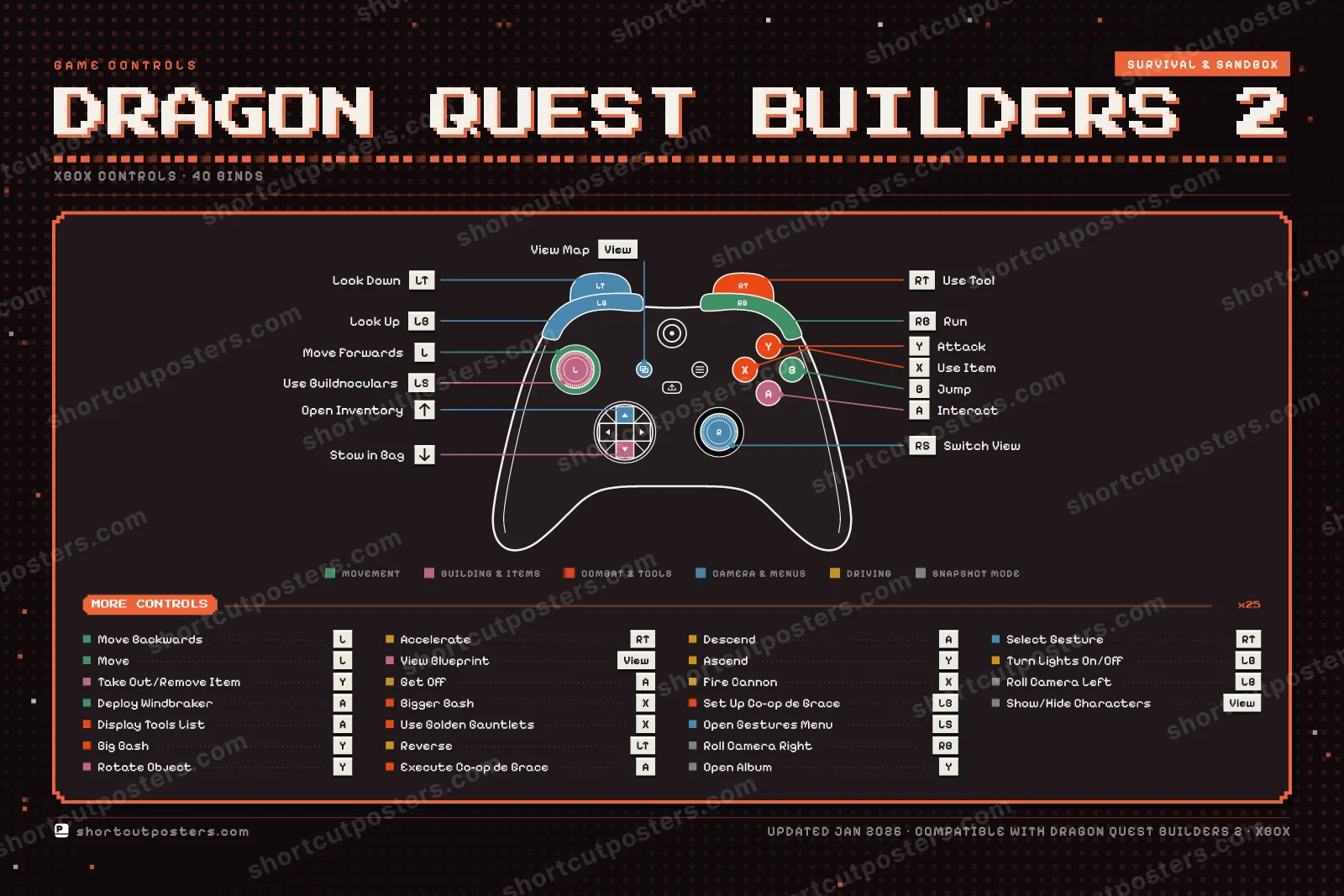 Dragon Quest Builders 2 controller poster preview