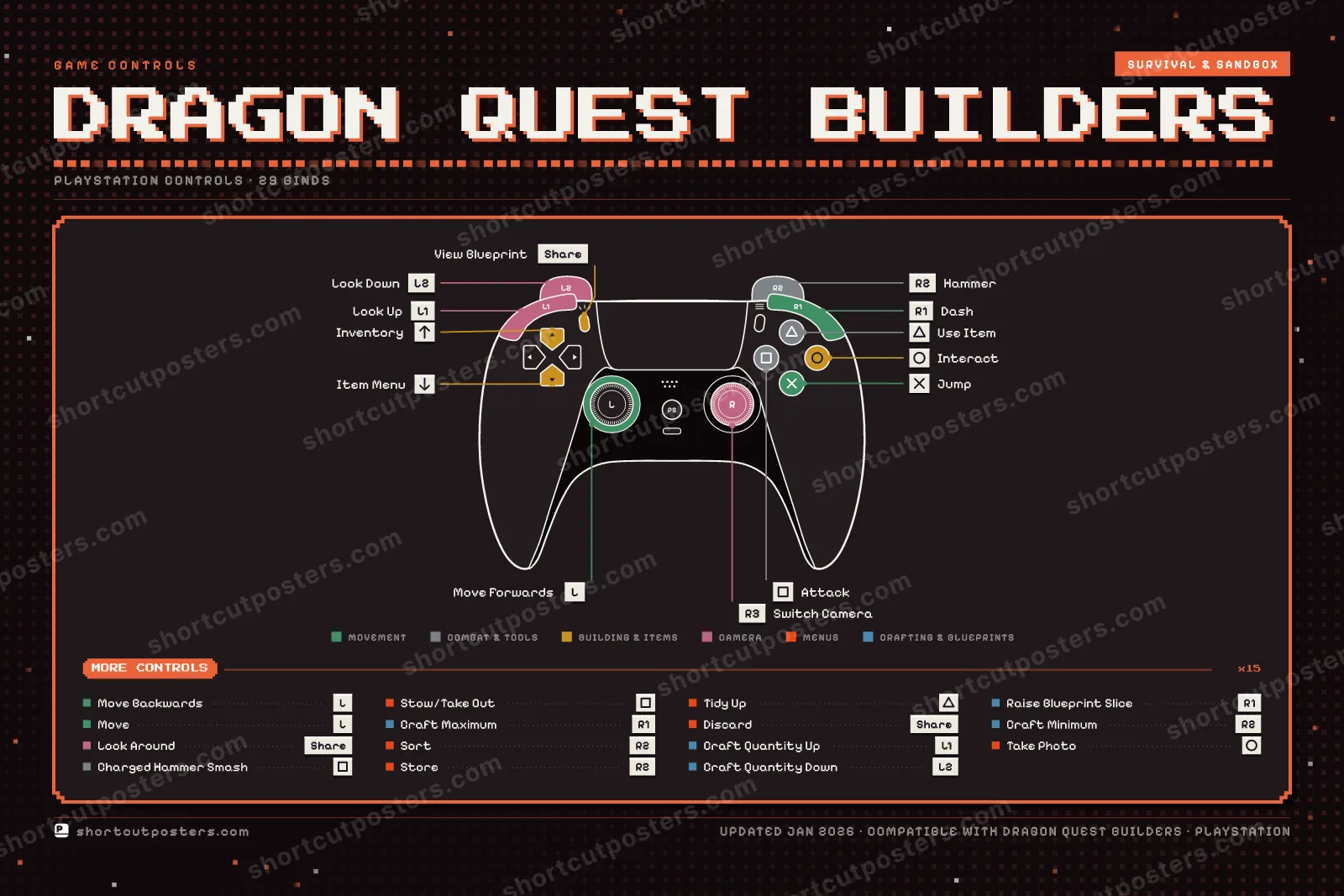 Dragon Quest Builders controller poster preview