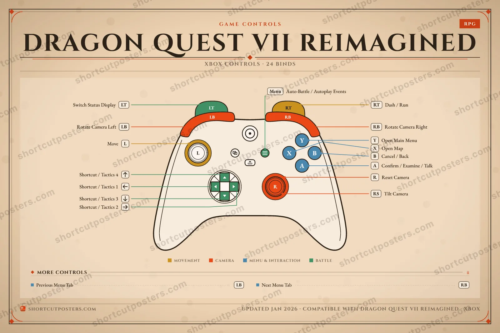 Dragon Quest VII Reimagined controller poster preview