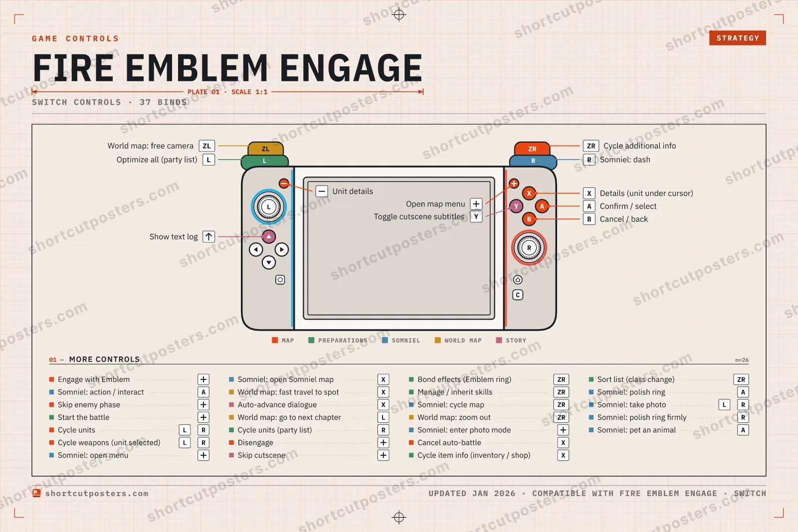 Fire Emblem Engage controller poster preview