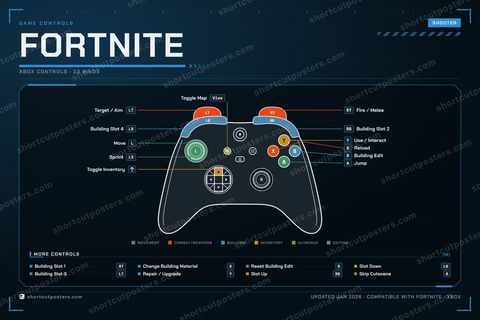 Fortnite controller poster preview