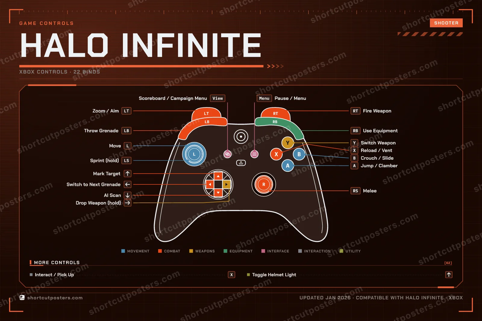 Halo Infinite controller poster preview