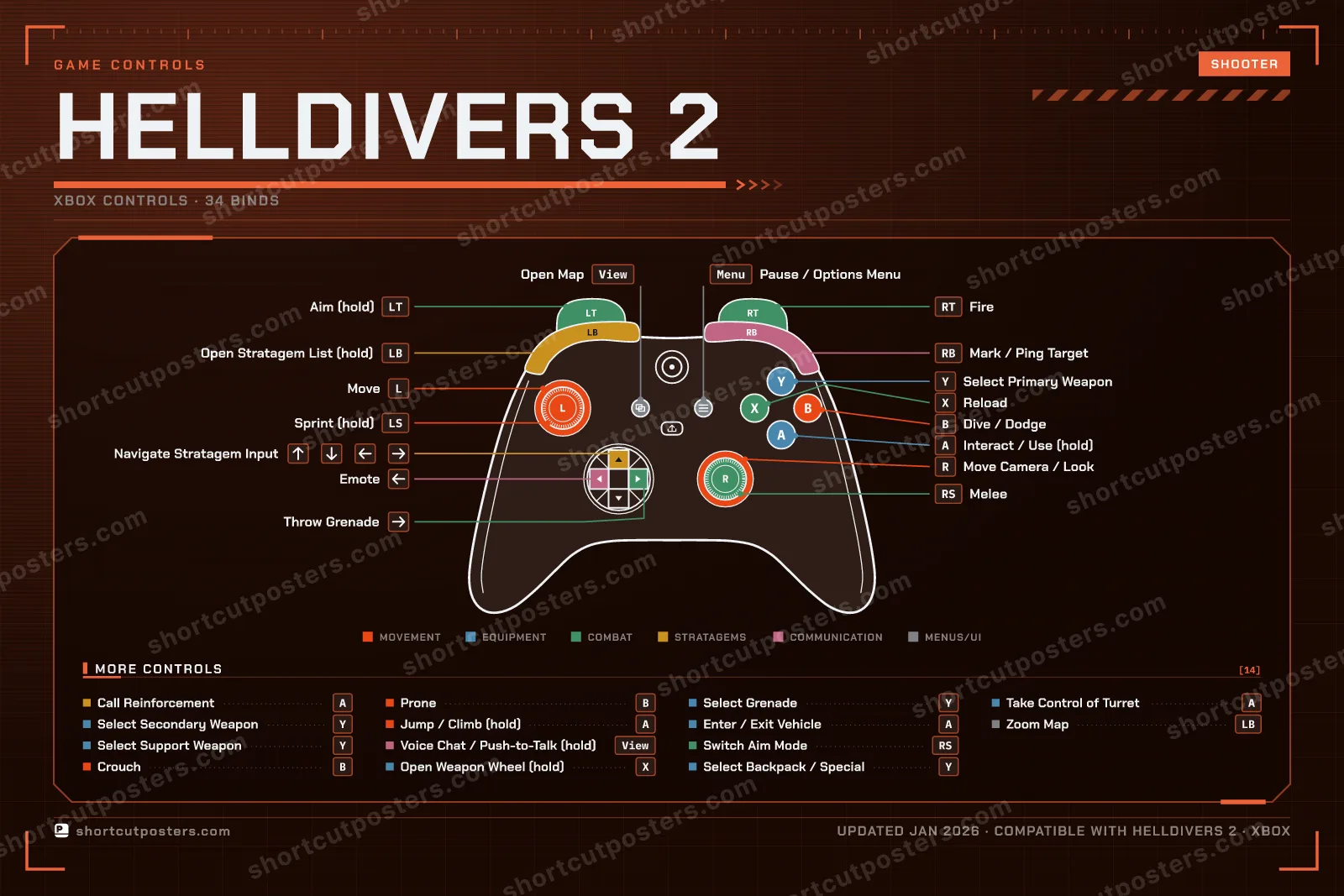 Helldivers 2 controller poster preview