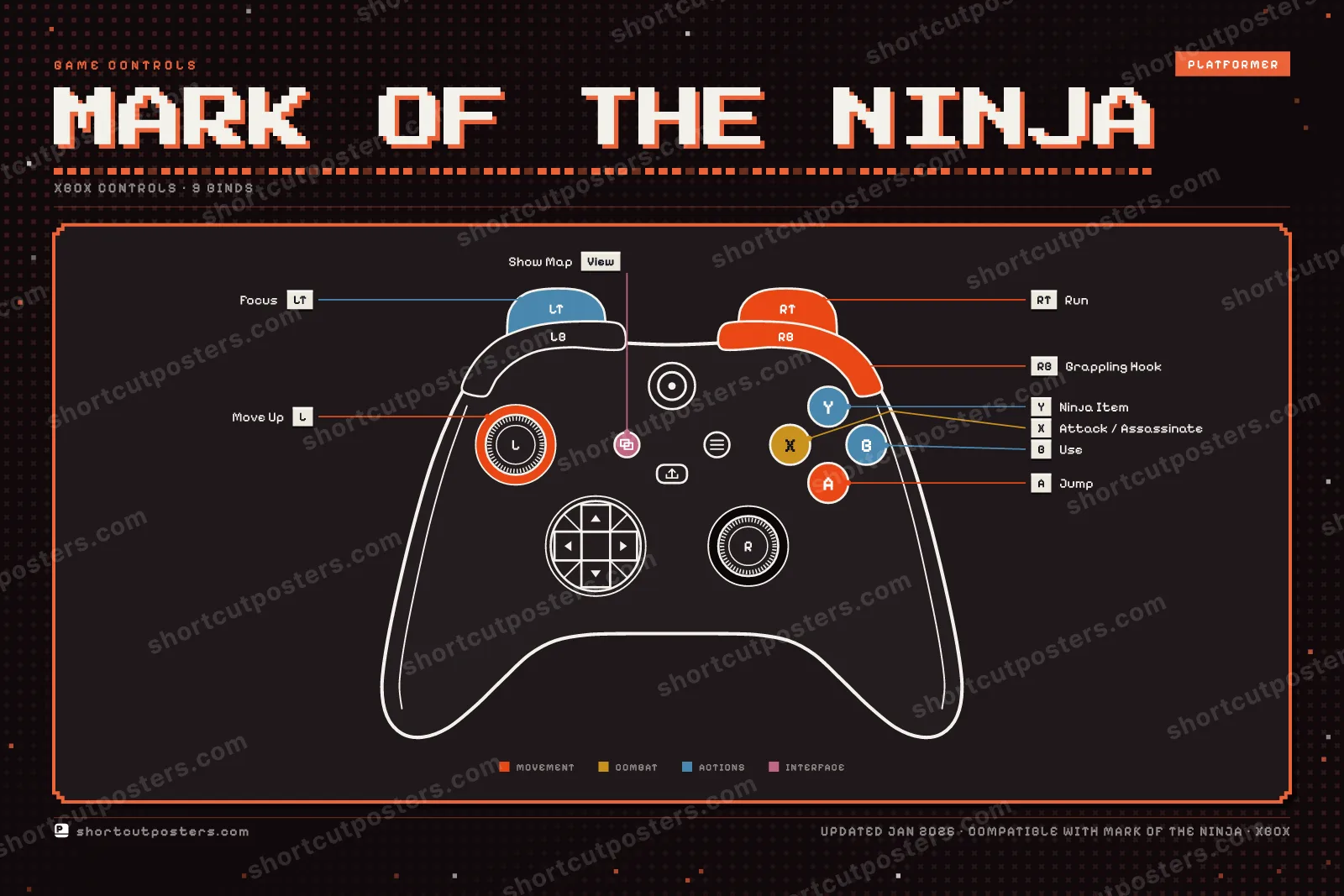 Mark of the Ninja controller poster preview