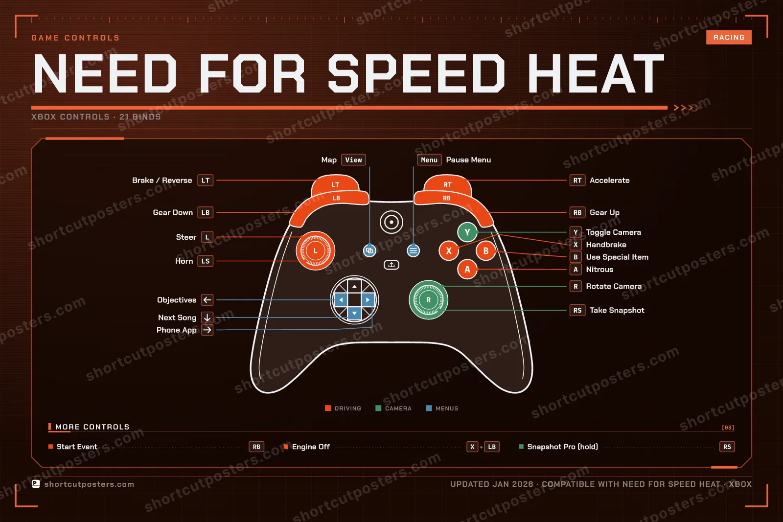 Need for Speed Heat controller poster preview