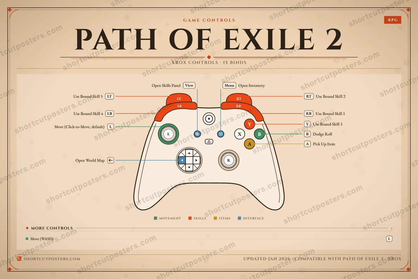 Path of Exile 2 controller poster preview