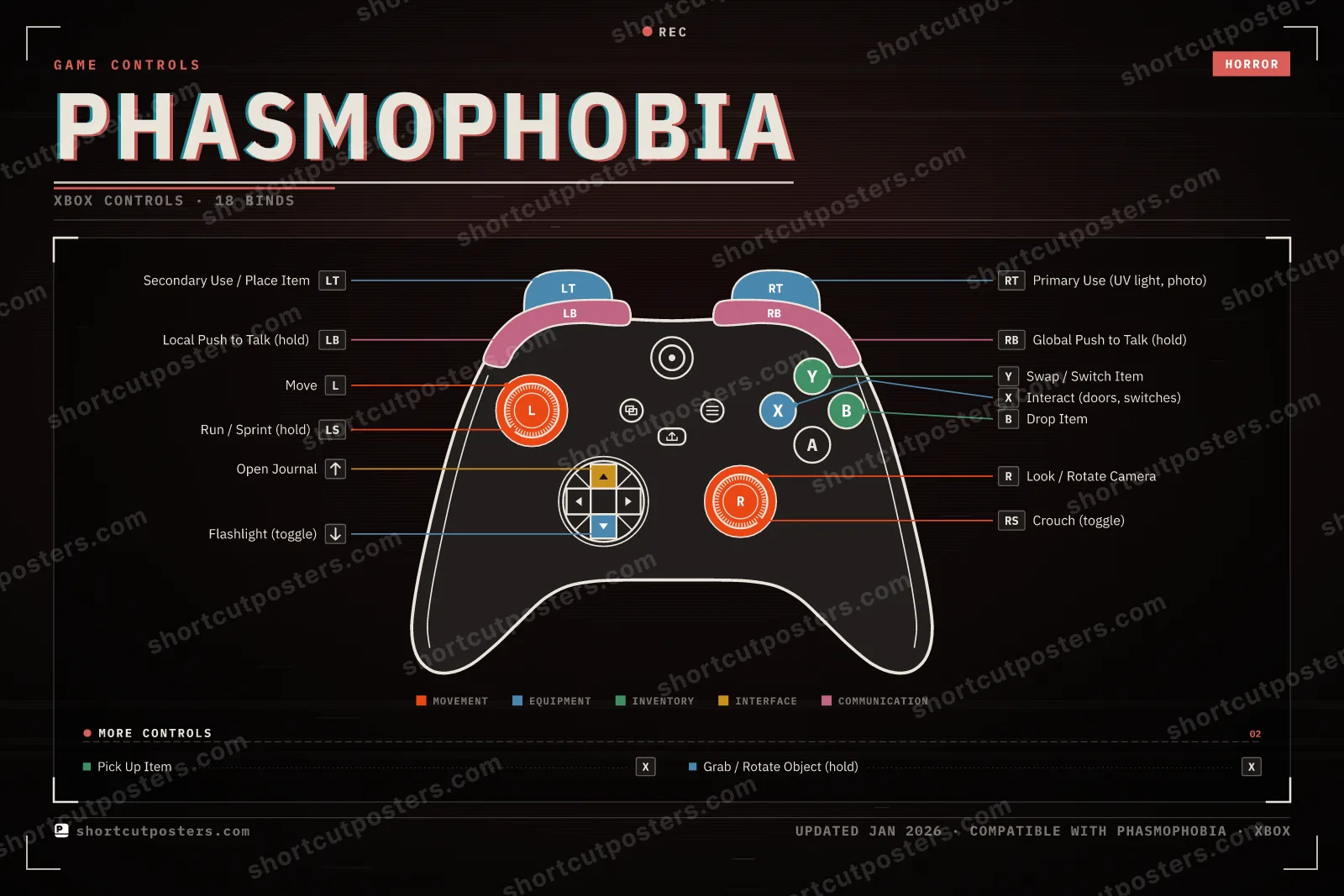 Phasmophobia controller poster preview