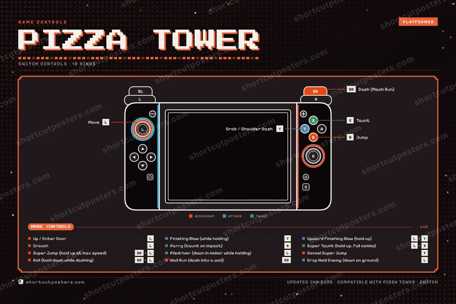 Pizza Tower controller poster preview