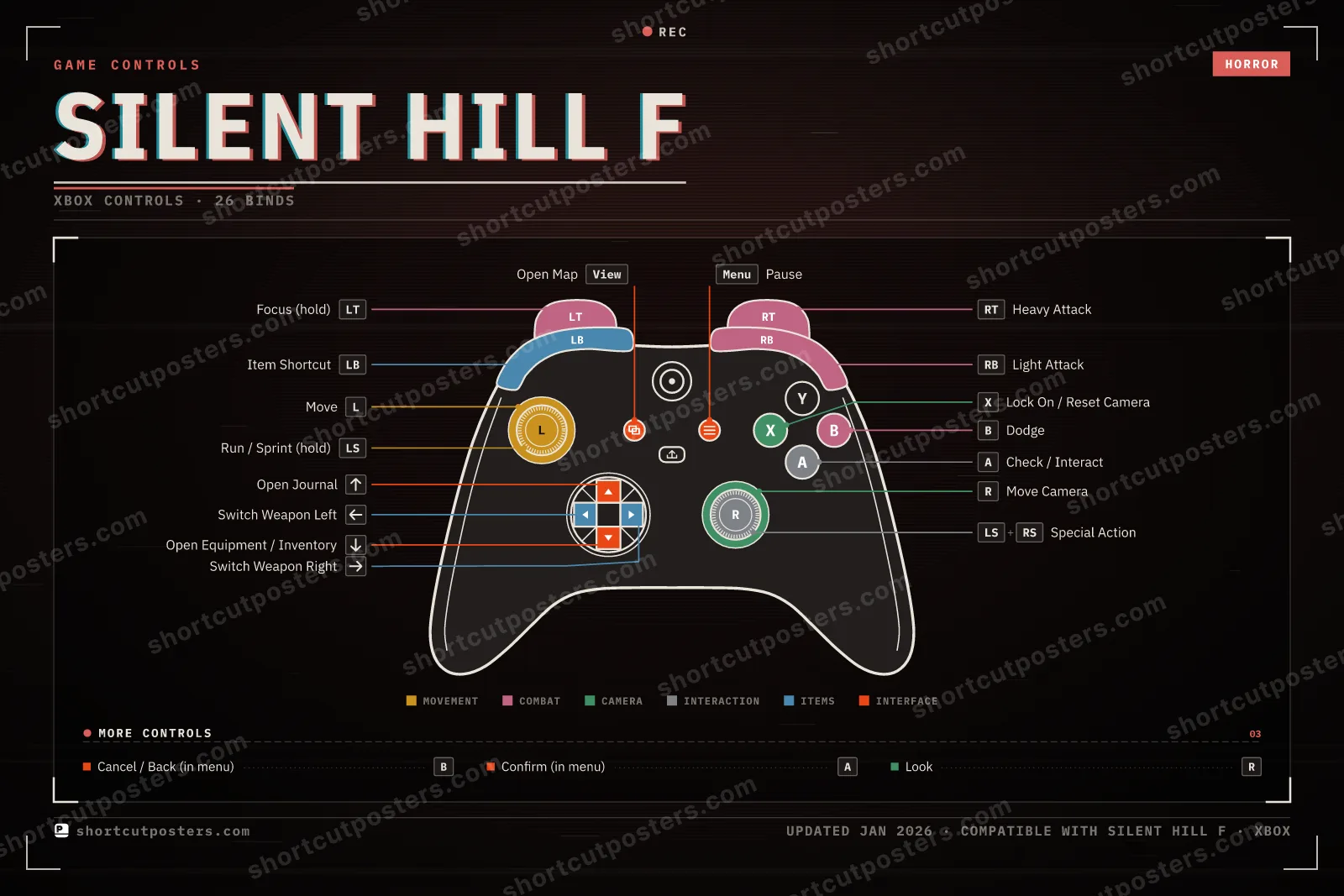 Silent Hill f controller poster preview