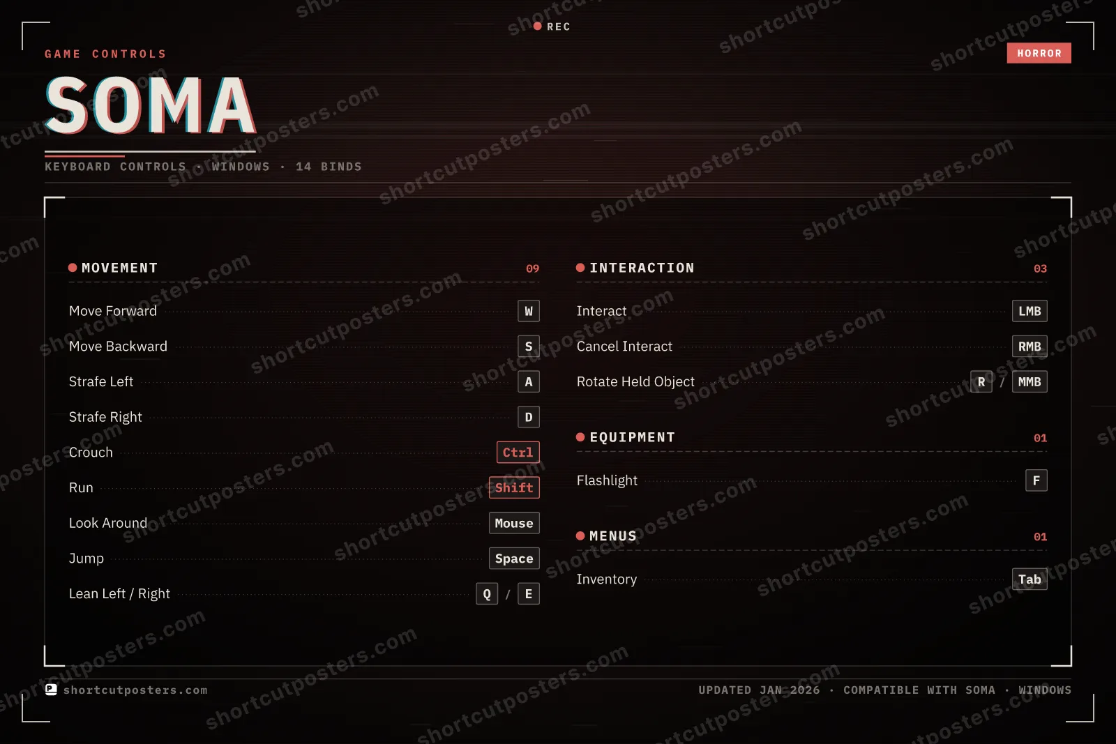 SOMA controls poster preview