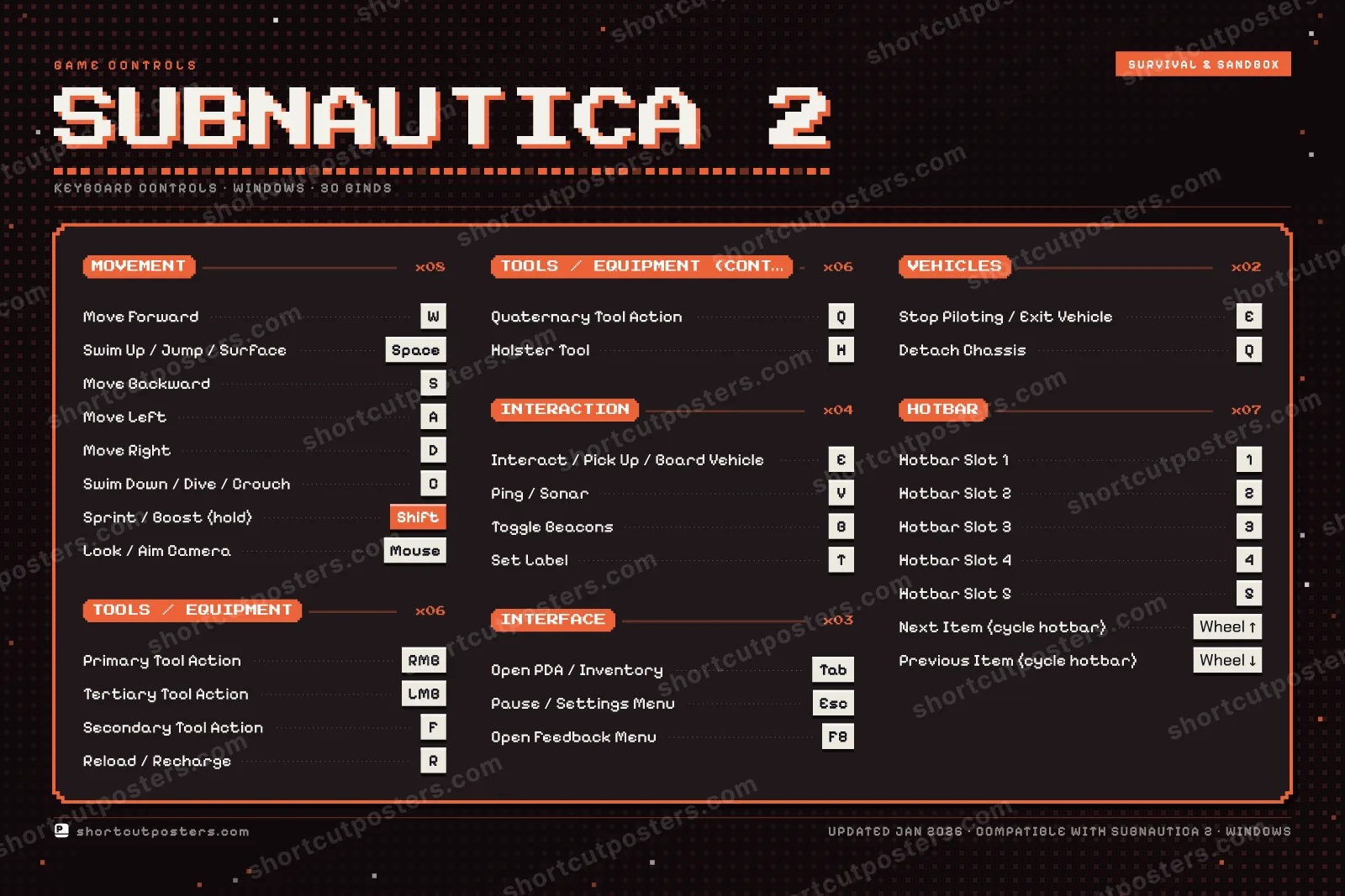 Subnautica 2 controls poster preview