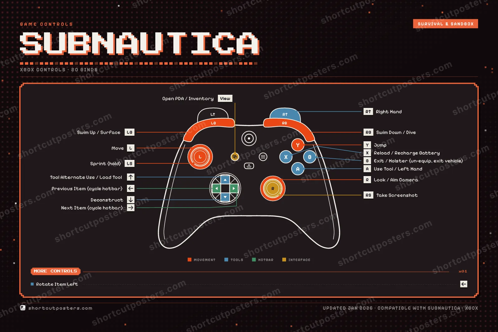 Subnautica controller poster preview