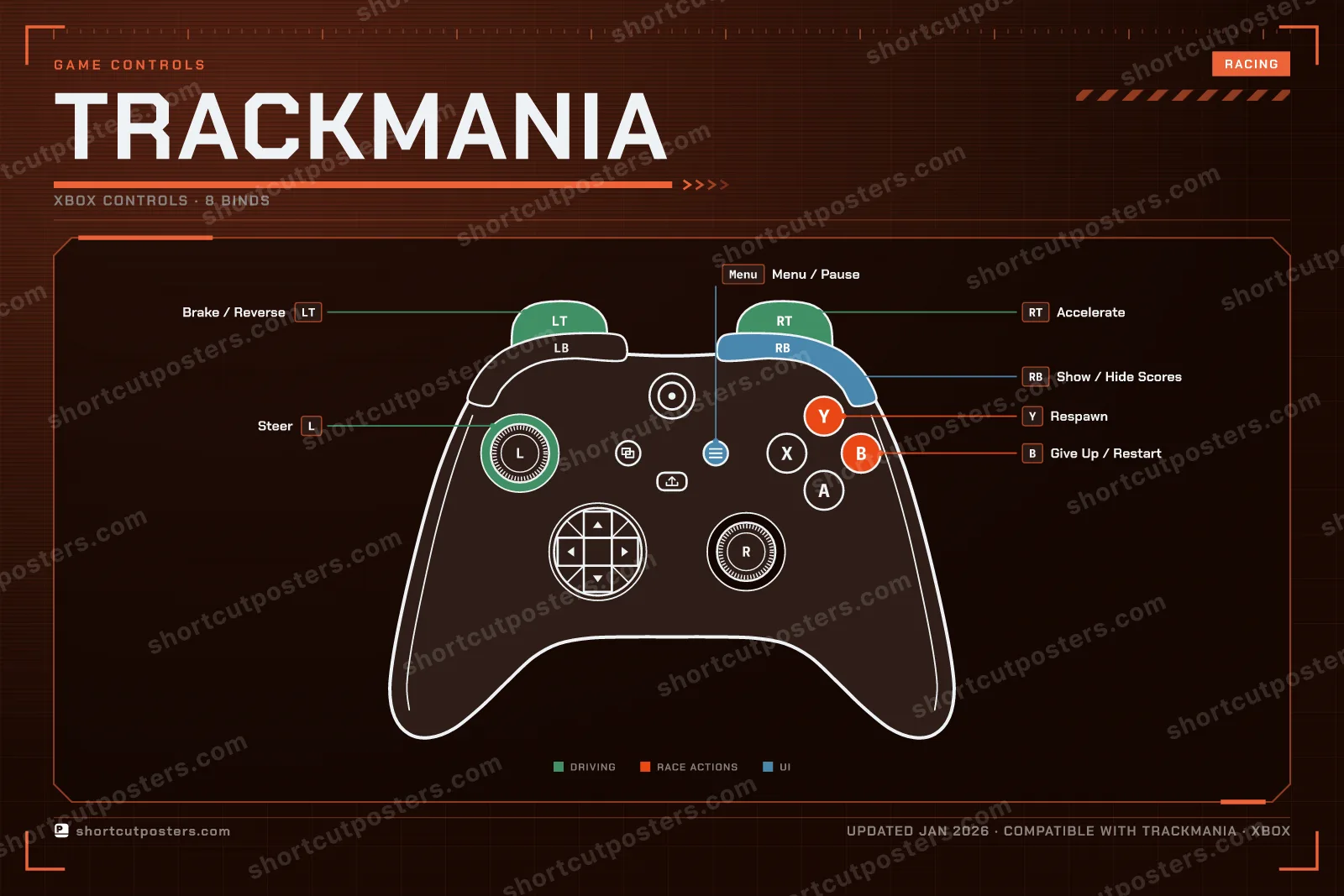 Trackmania controller poster preview