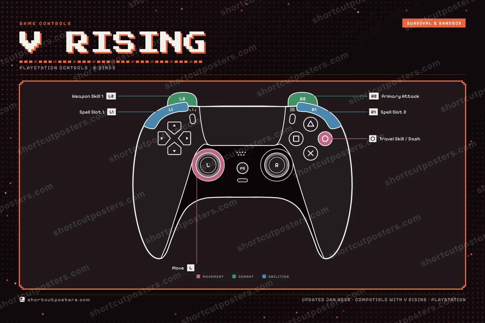 V Rising controller poster preview