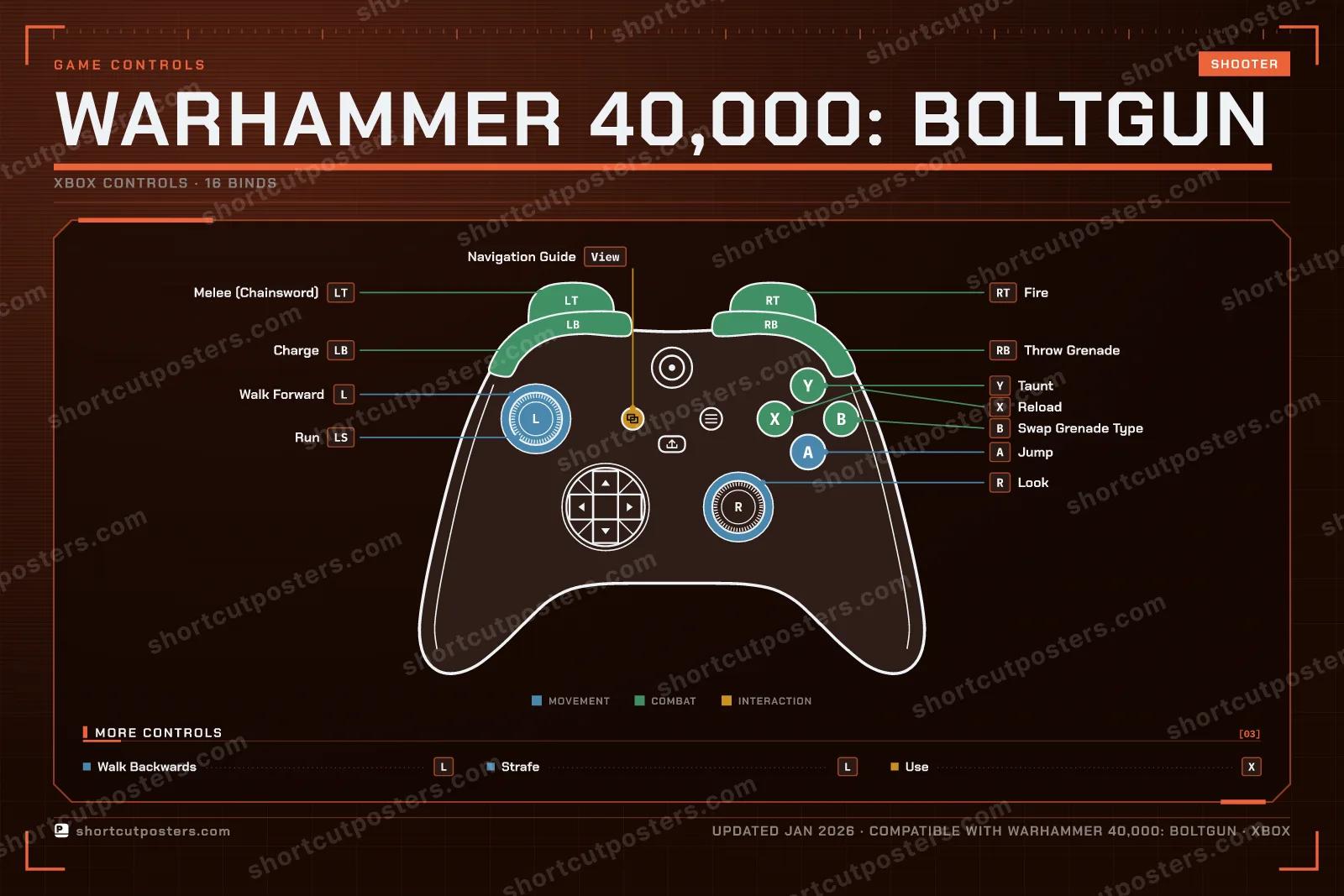 Warhammer 40,000: Boltgun controller poster preview